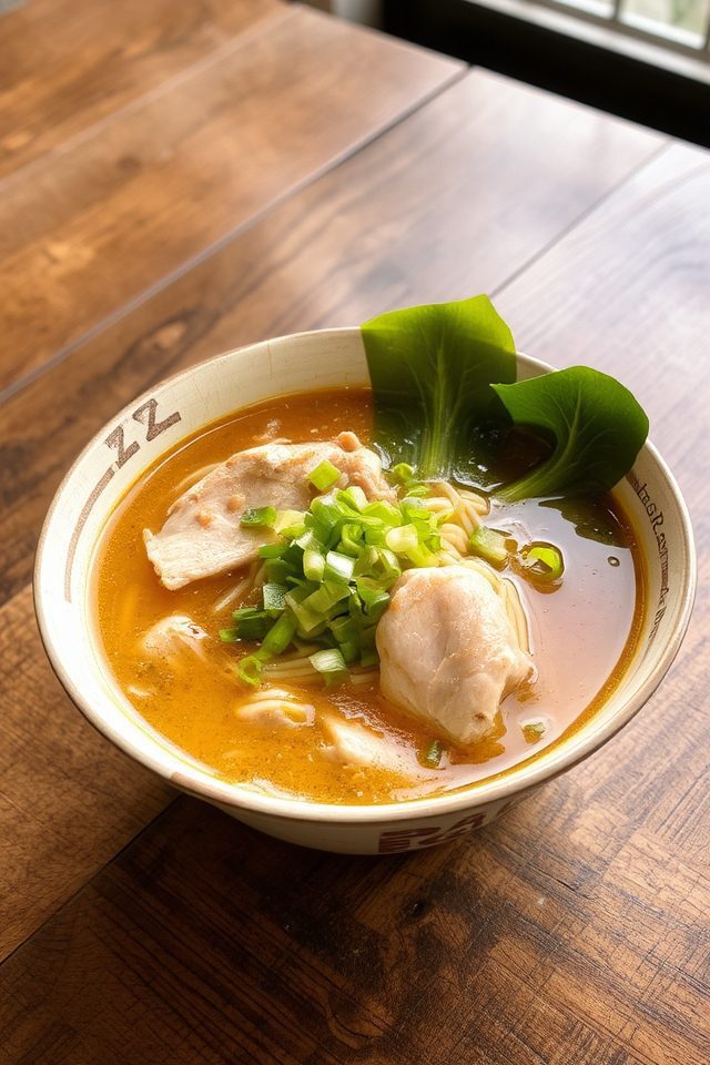 savory chicken noodle soup