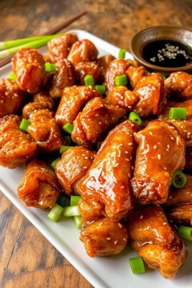 savory crispy asian wings