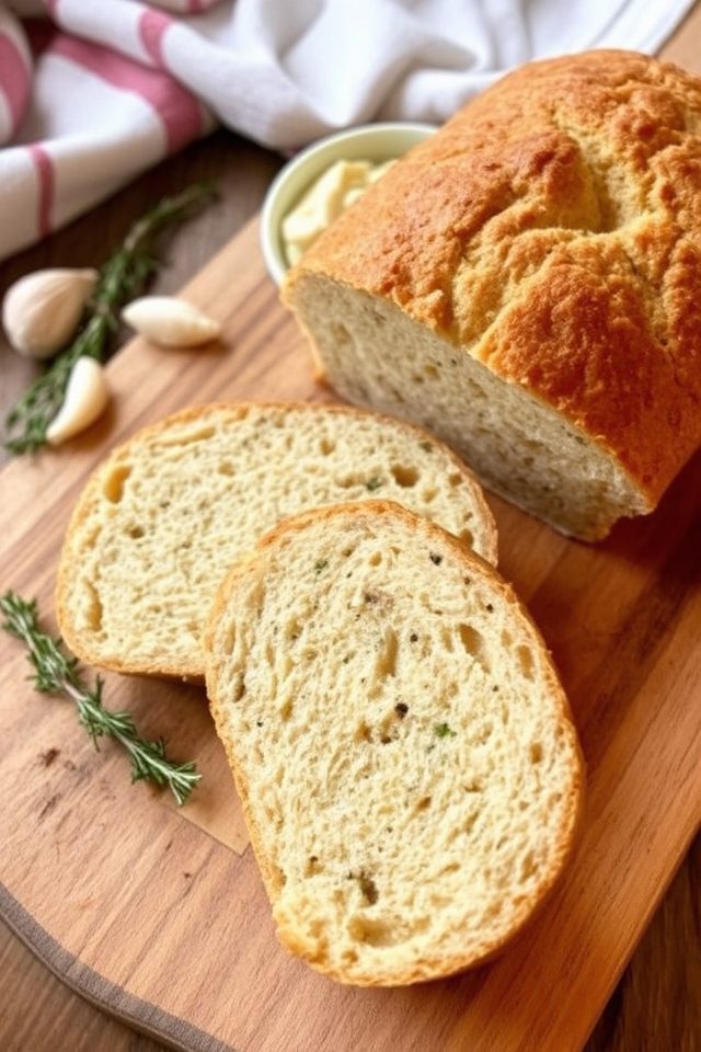 savory garlic herb bread
