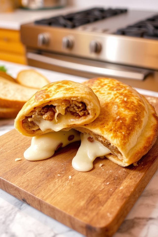 savory italian sausage calzone