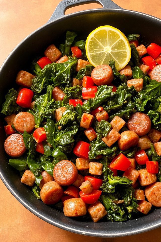 savory sausage kale dinner