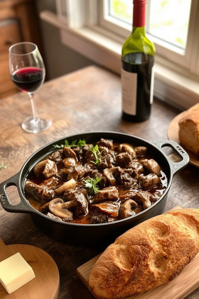 savory slow cooked beef casserole