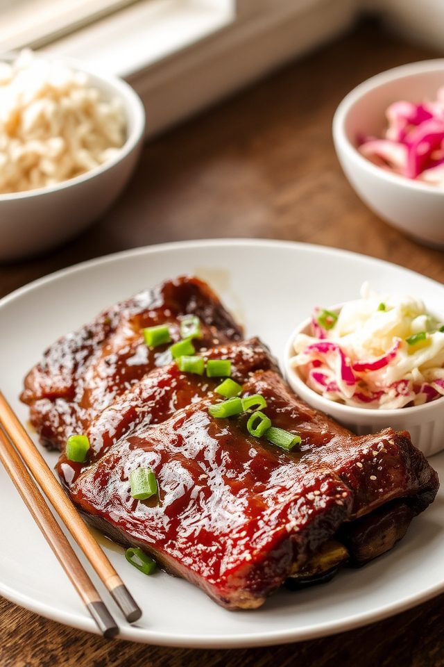 savory soy ginger ribs