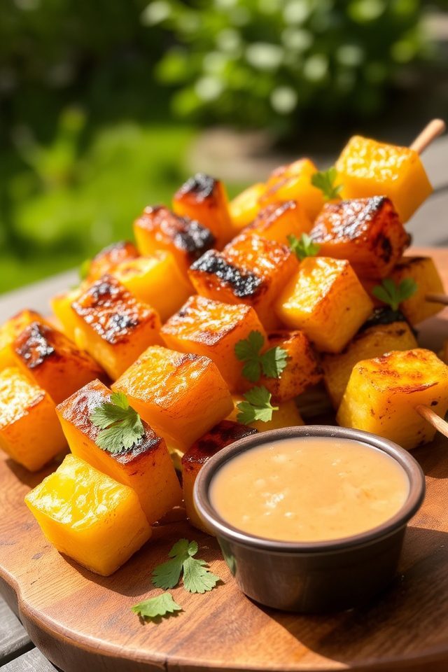 savory sweet grilled skewers