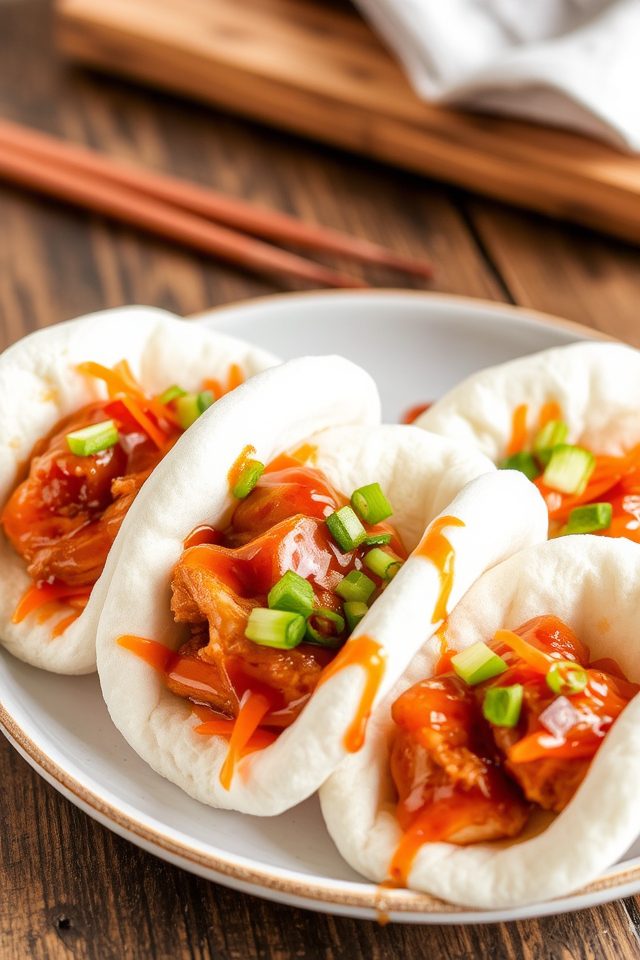 savory teriyaki chicken bao