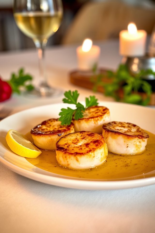 scallops with garlic butter