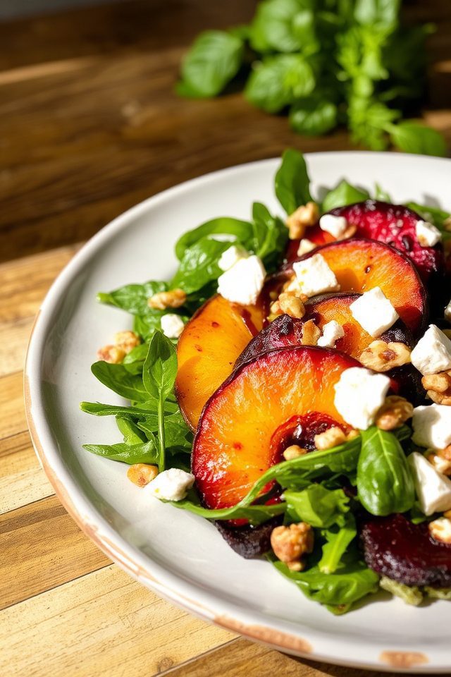 seasonal roasted beet salad