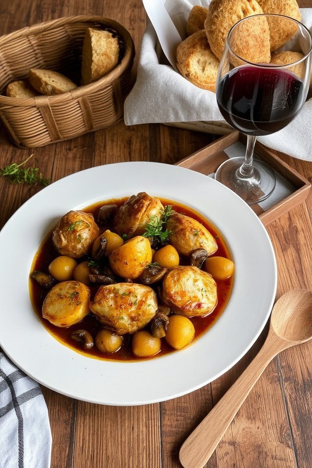 shiraz infused chicken delight
