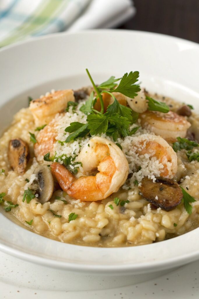 creamy shrimp rice dish
