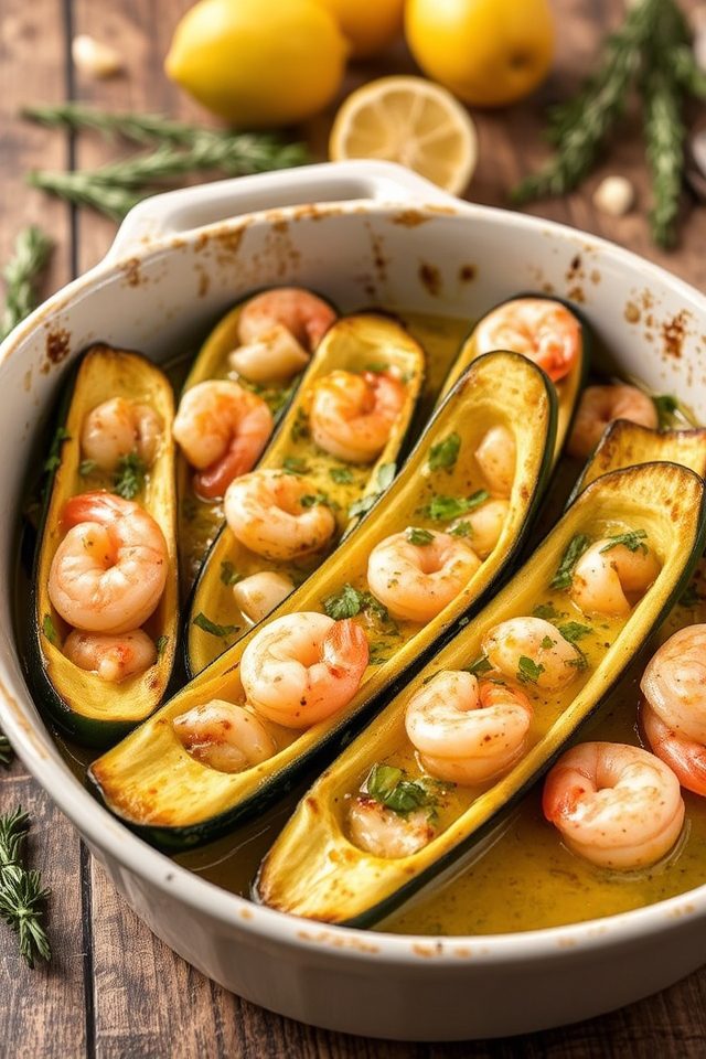 shrimp garlic zucchini delight