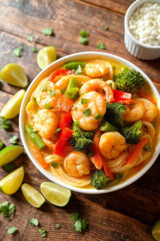 shrimp in coconut curry