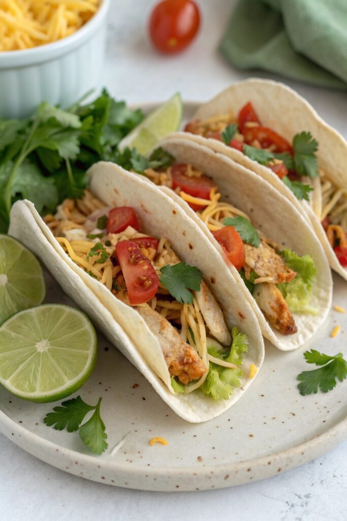 easy crockpot chicken tacos