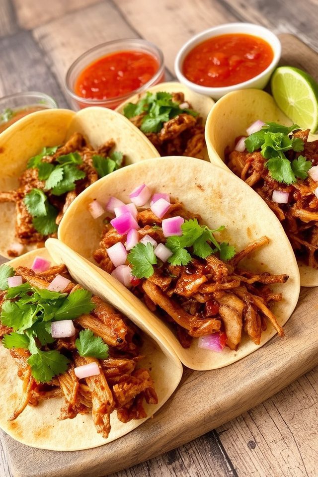 slow cooker pulled pork tacos