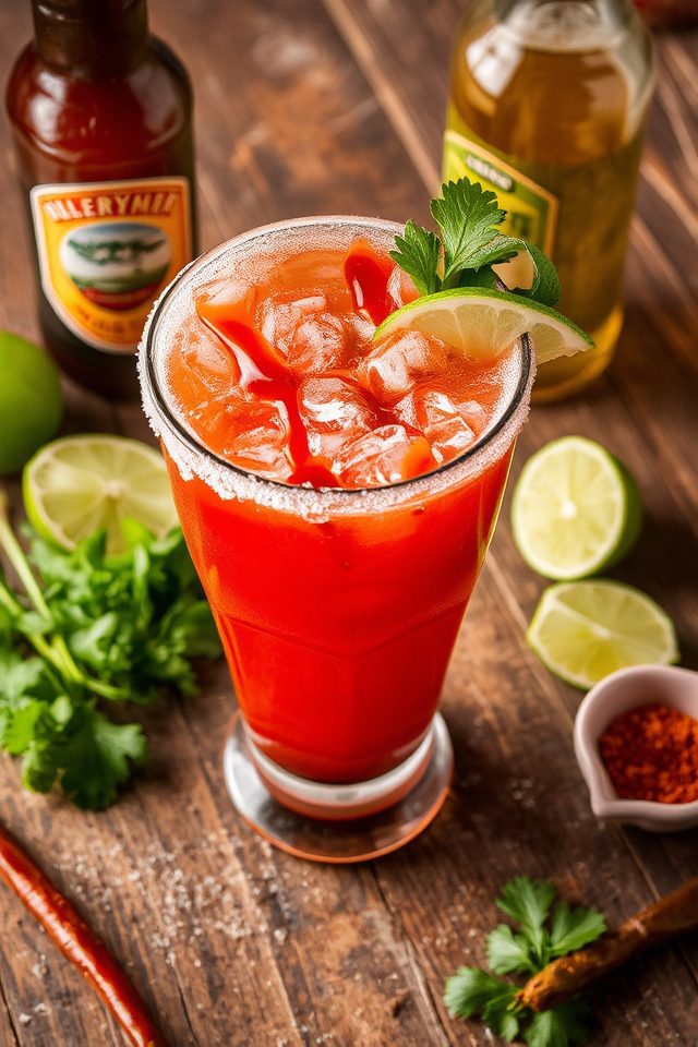 smoky spicy beer cocktail