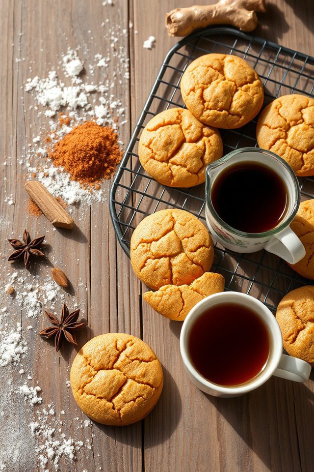 soft chewy spiced cookies