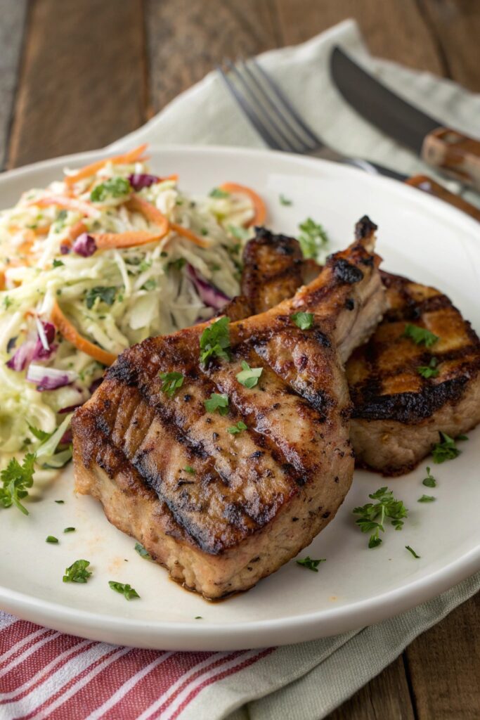 southern summer pork chops