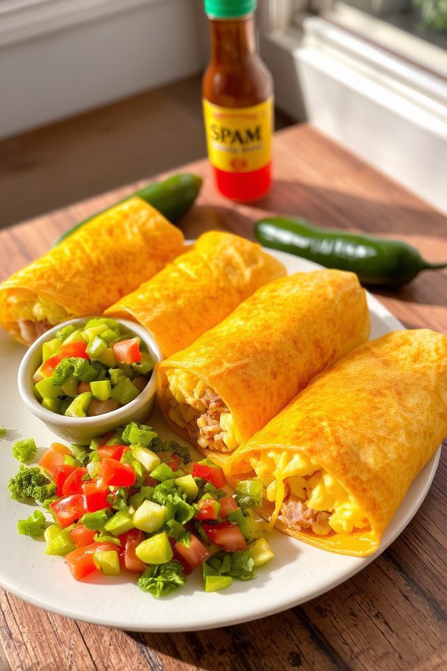 spam breakfast burrito recipe