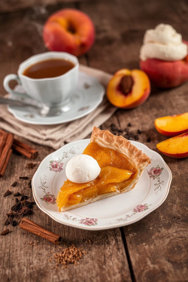 spiced peach dessert delight