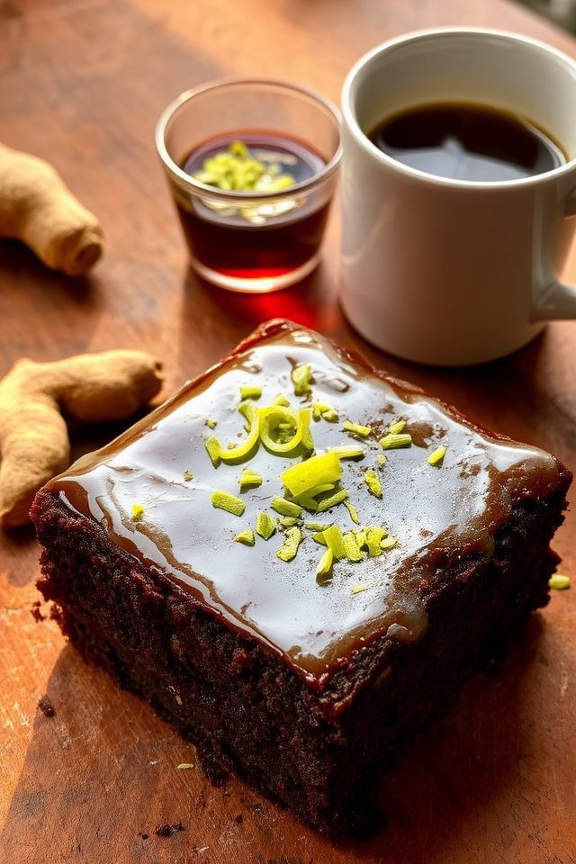 spiced rum chocolate brownies