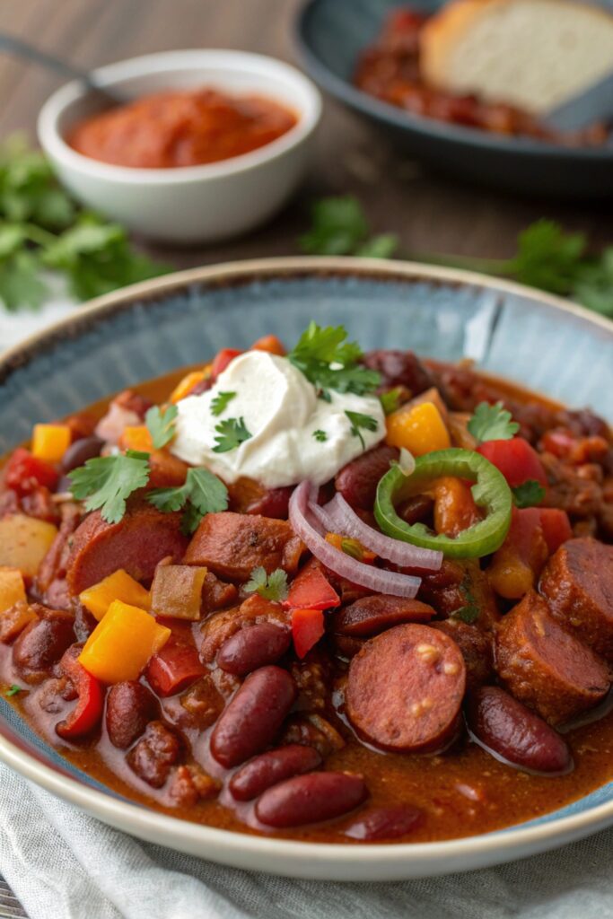 hearty spicy chili dish