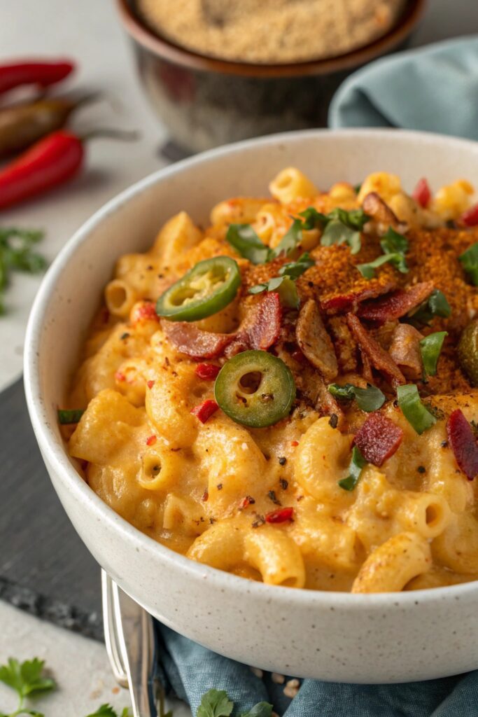 spicy creamy cheesy goodness