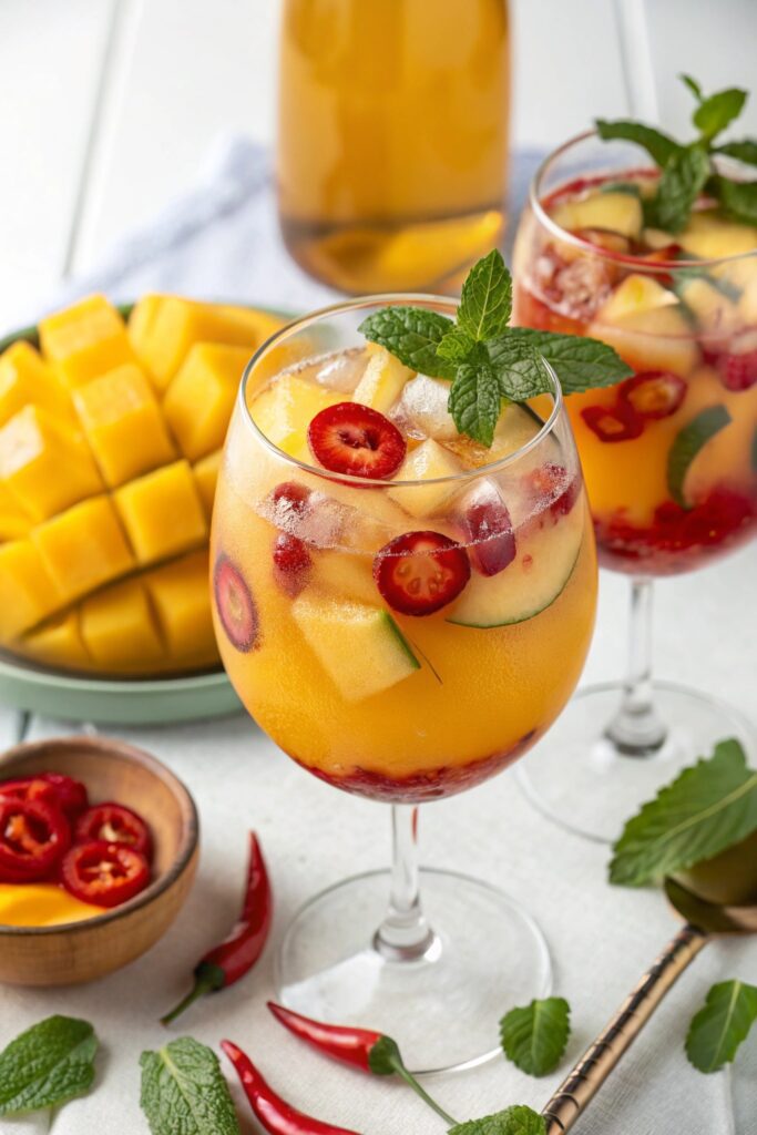 refreshing summer mango drink