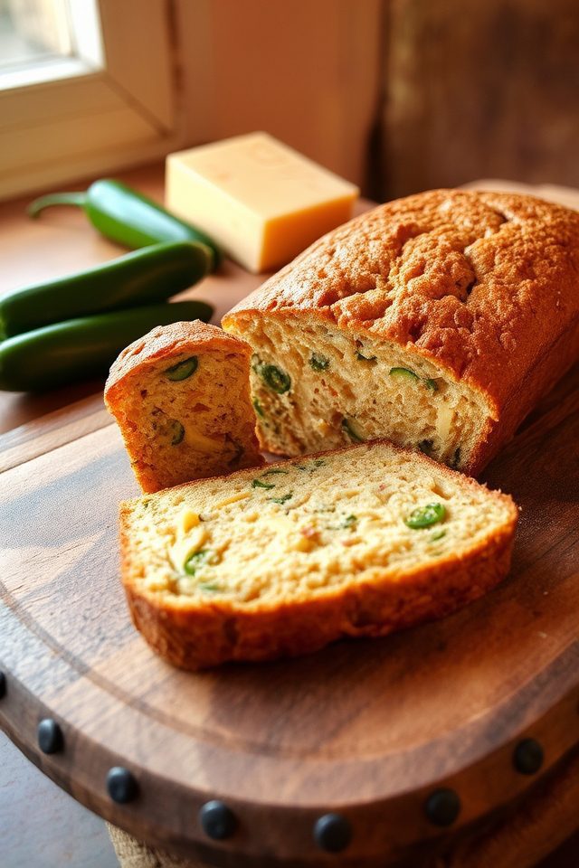 spicy cheddar quick bread
