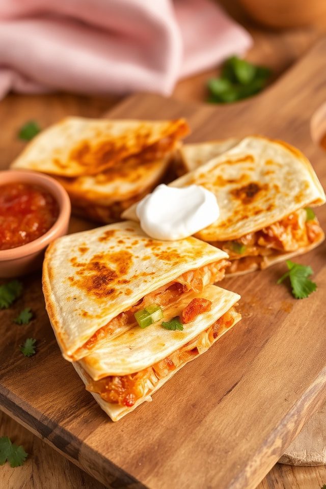 spicy chicken quesadilla delight