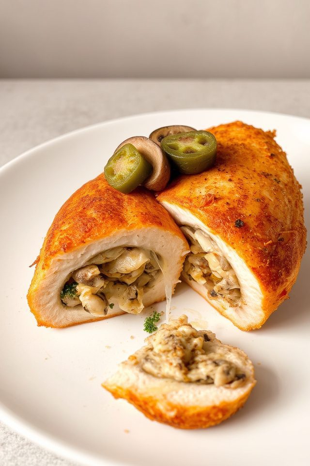 spicy chicken stuffed breasts