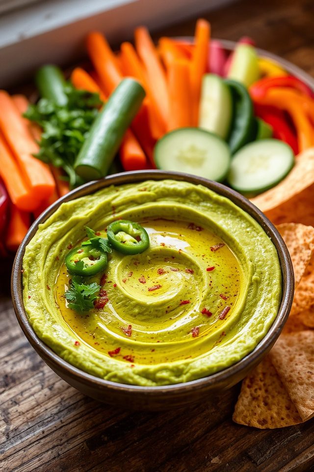 spicy creamy avocado dip