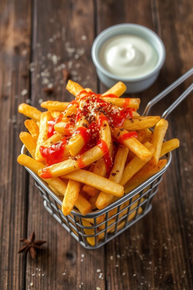 spicy crispy flavorful fries