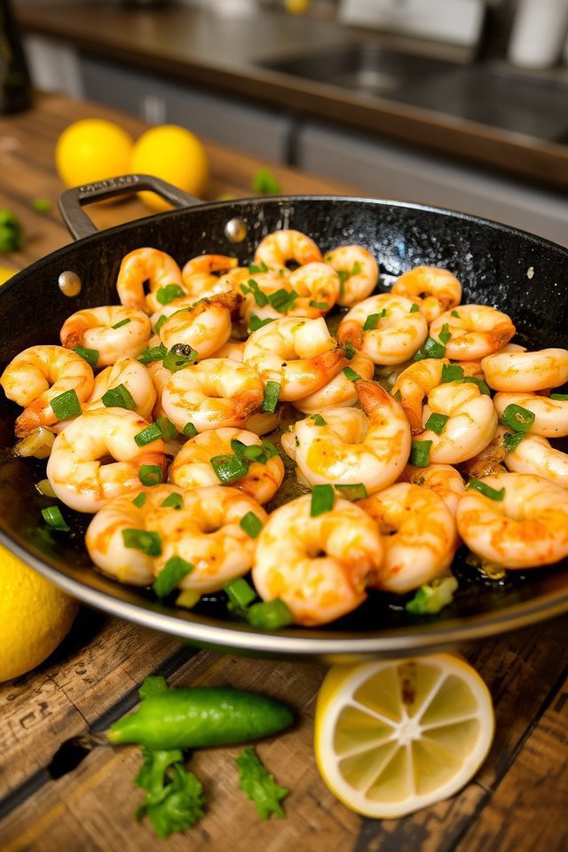 spicy garlic shrimp dish