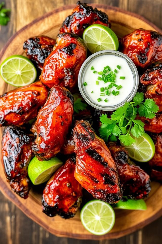 spicy grilled chipotle wings