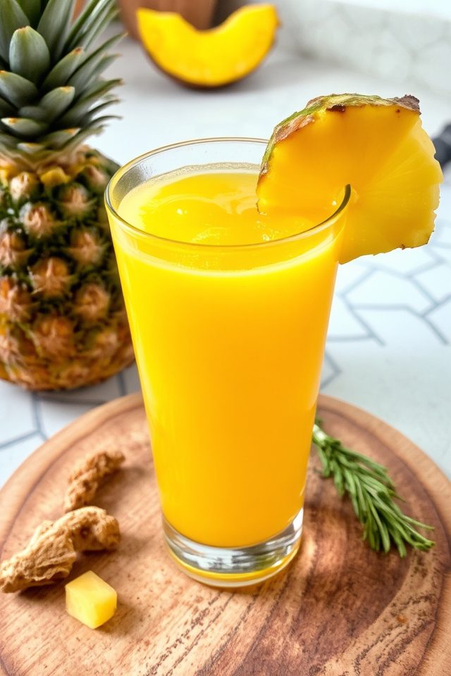 spicy pineapple health drink