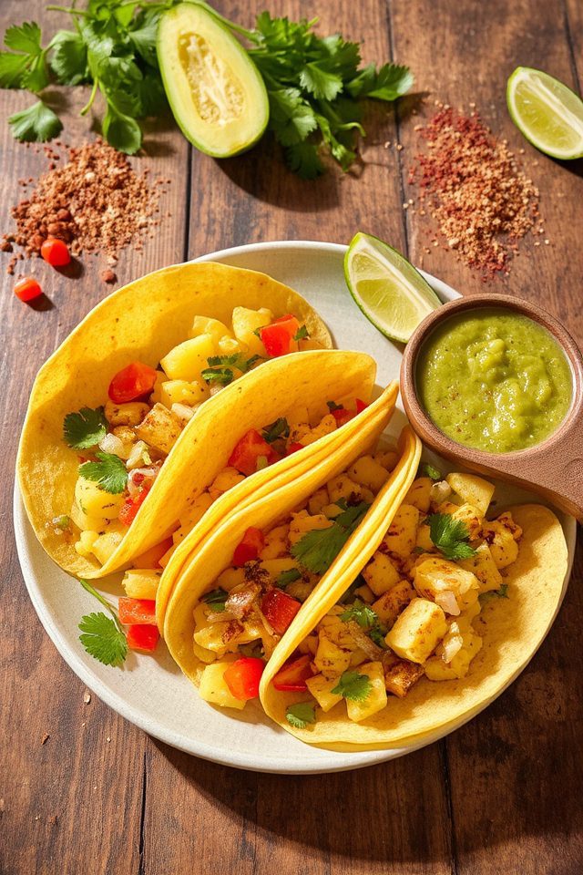 spicy potato taco filling