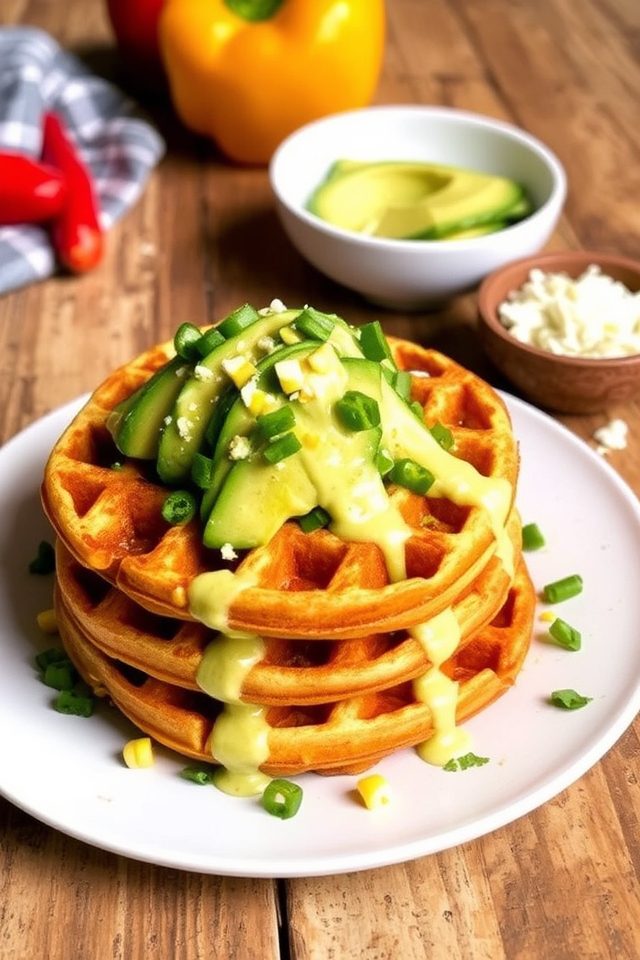 spicy southwestern flavor waffles