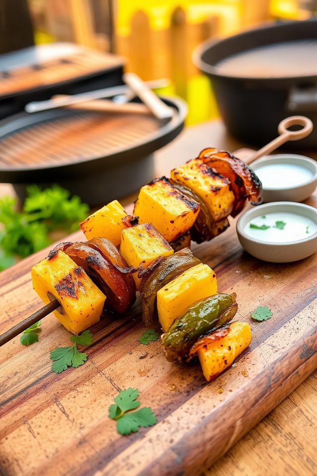 spicy sweet grilled appetizer