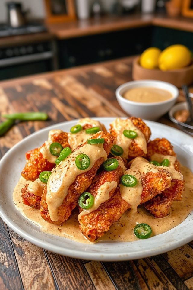 spicy tahini wing sauce