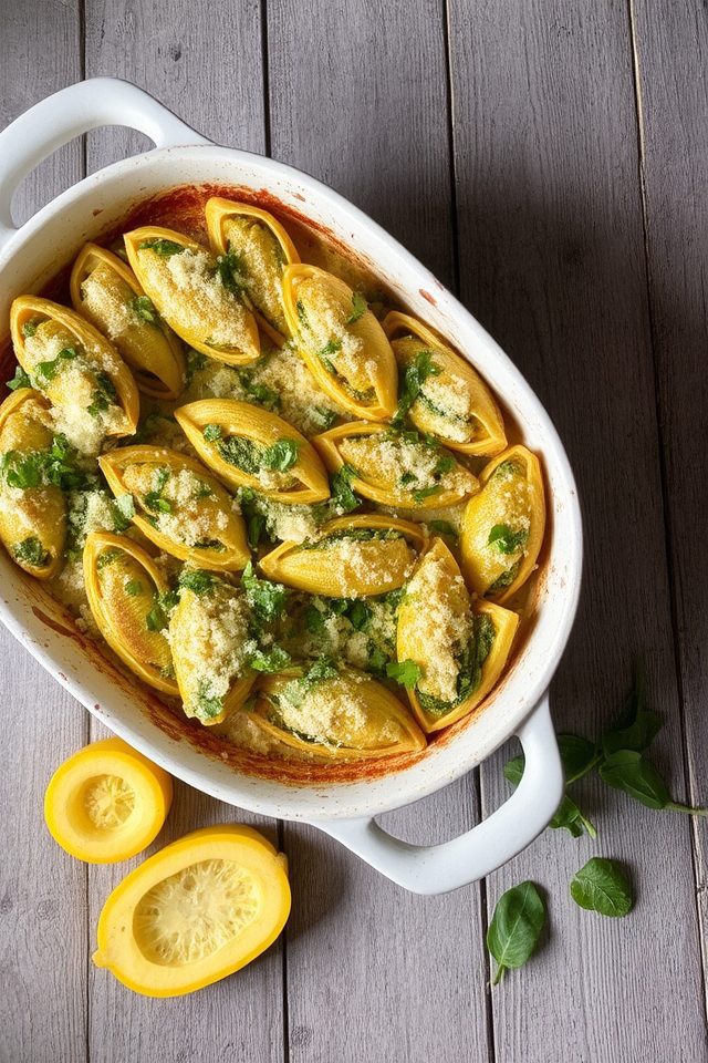 squash and spinach recipe