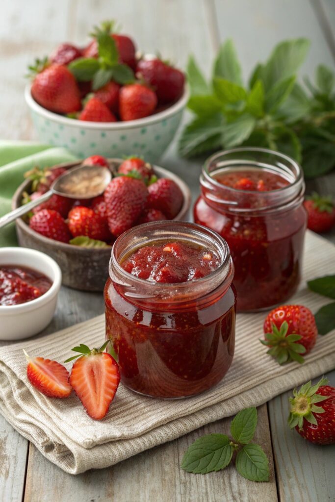 strawberry chutney and preserves