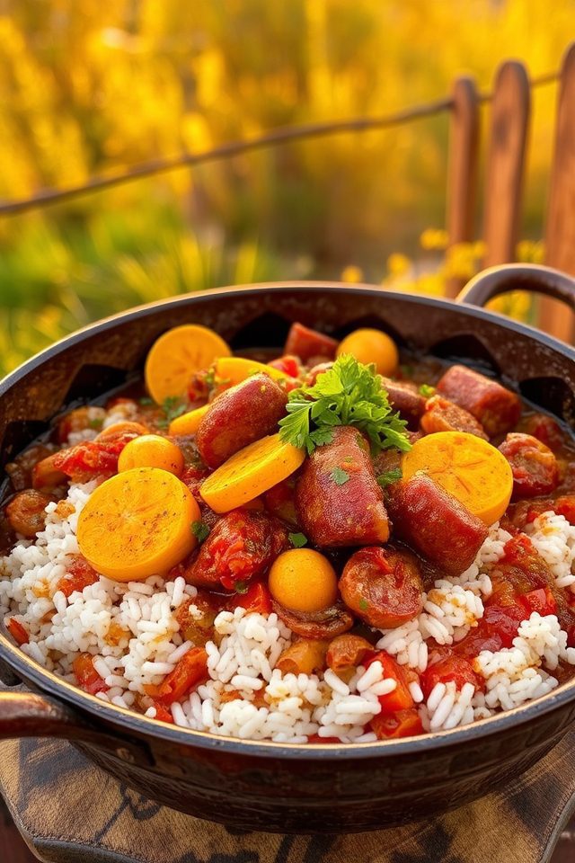 summer squash jambalaya dish