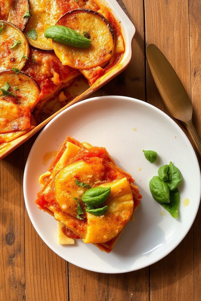 summer squash vegetarian lasagna
