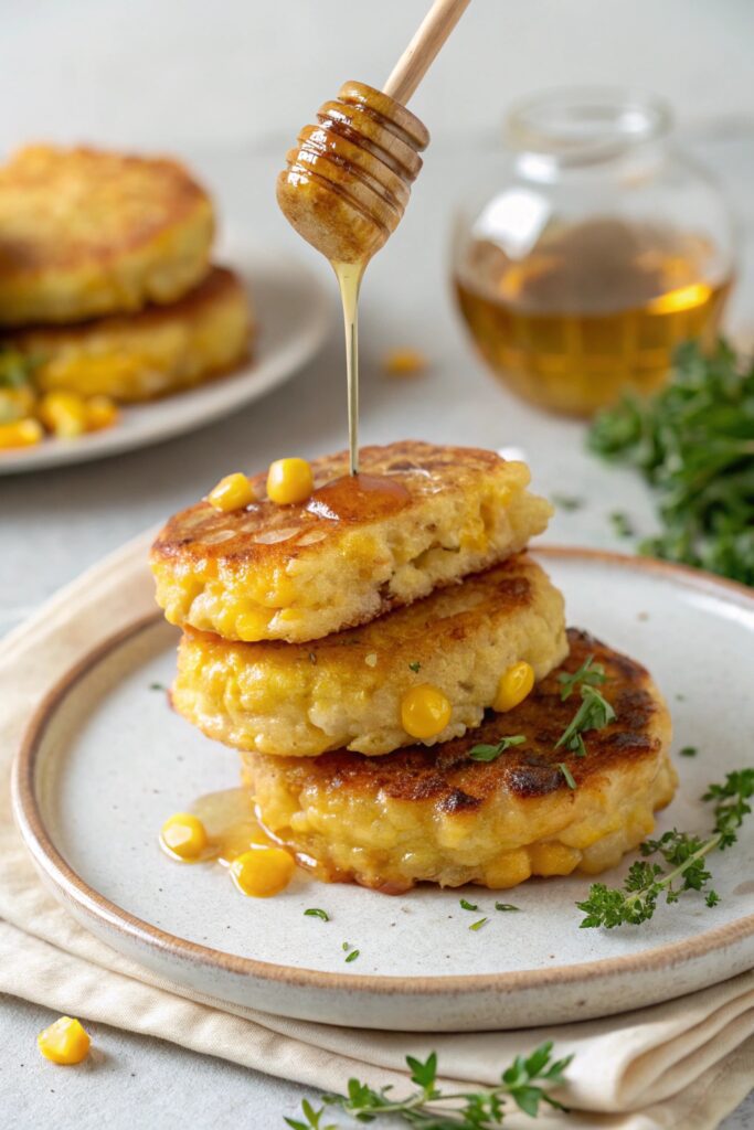 crispy sweet corn fritters