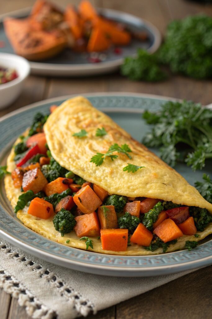 nutritious sweet potato omelet