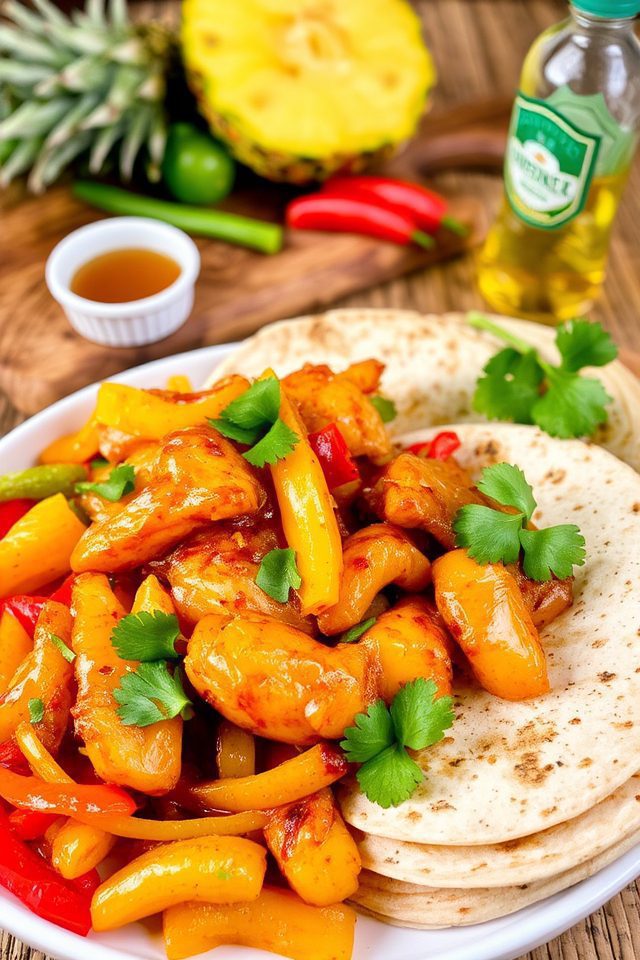 sweet and sour fajitas