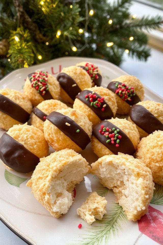 sweet coconut christmas cookies