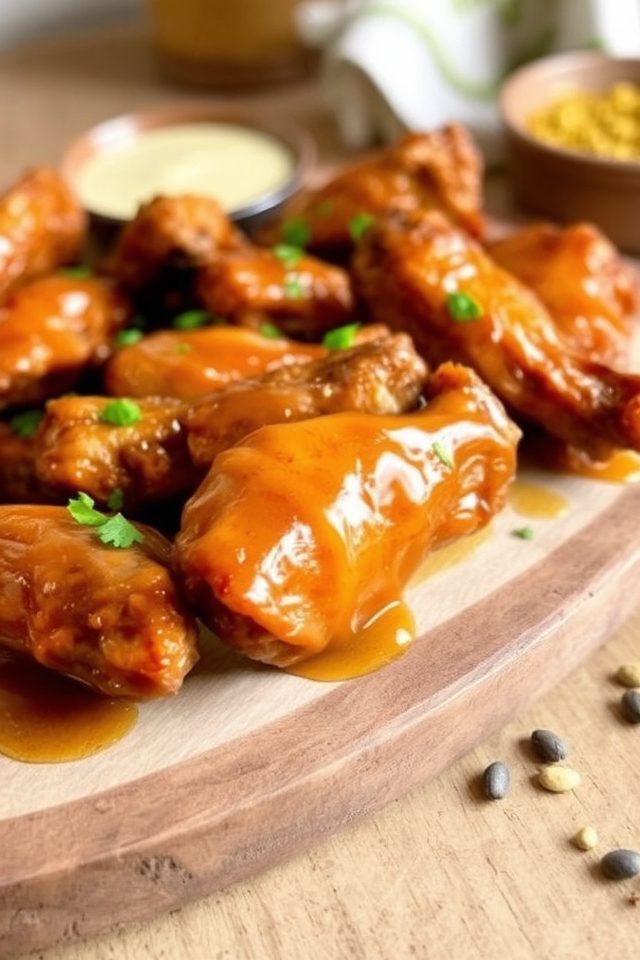 sweet tangy baked chicken wings