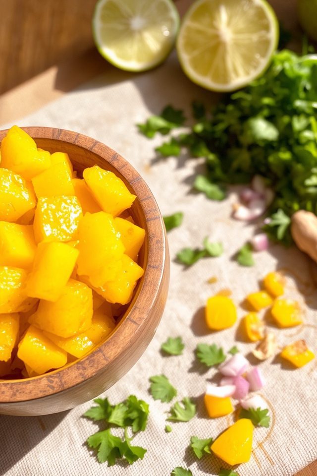 sweet zesty mango condiment