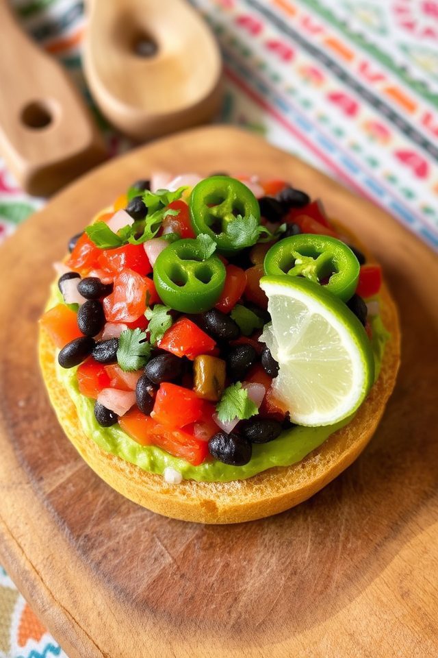 taco inspired bagel delight