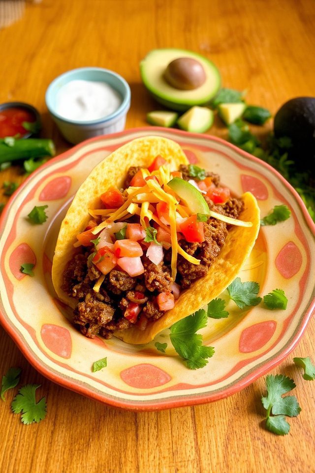 tacos with ground beef